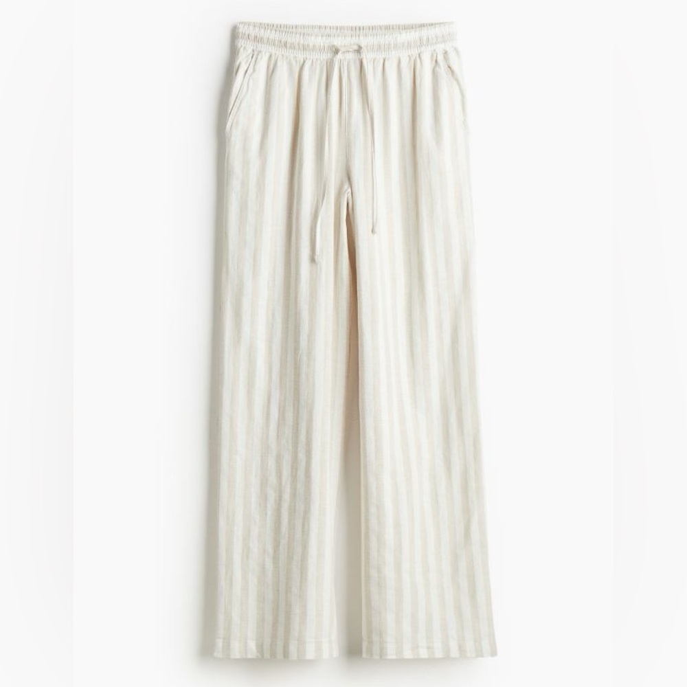Linen-blend Pants